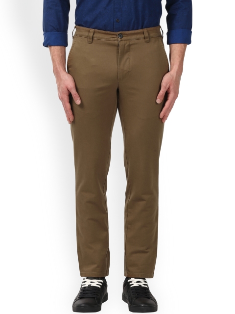 

Park Avenue Men Brown Regular Fit Solid Chinos