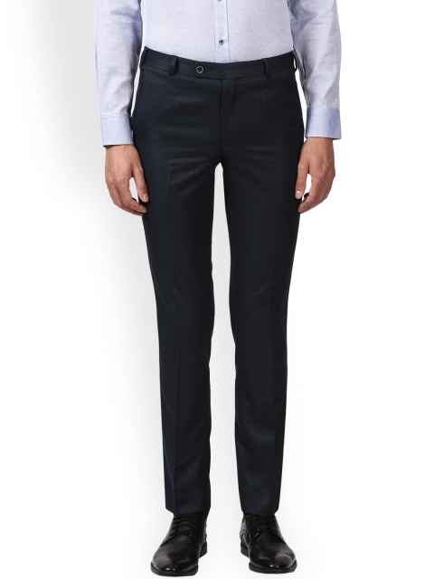 

Park Avenue Men Blue Slim Fit Solid Formal Trousers