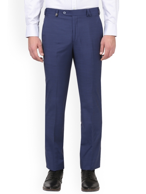 

Park Avenue Men Blue Slim Fit Solid Formal Trousers