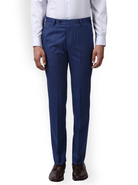 

Park Avenue Men Blue Slim Fit Solid Formal Trousers