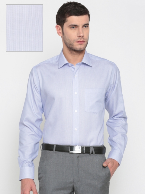 

Park Avenue Men Blue Regular Fit Checked Formal Shirt