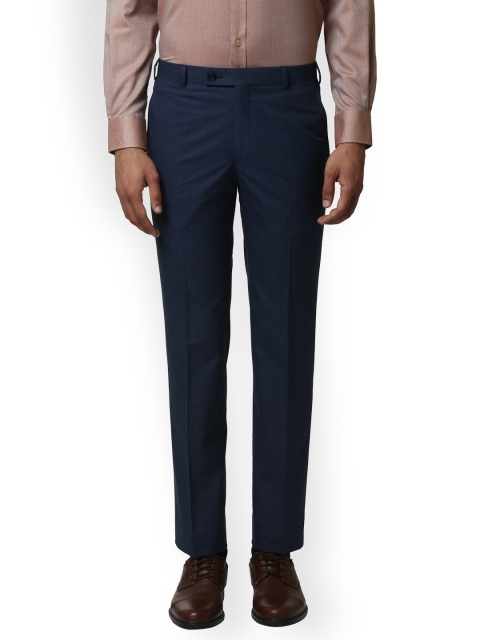 

Park Avenue Men Blue Slim Fit Solid Formal Trousers