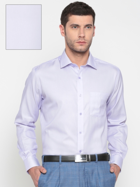 

Park Avenue Men Purple Regular Fit Self Design Formal Shirt