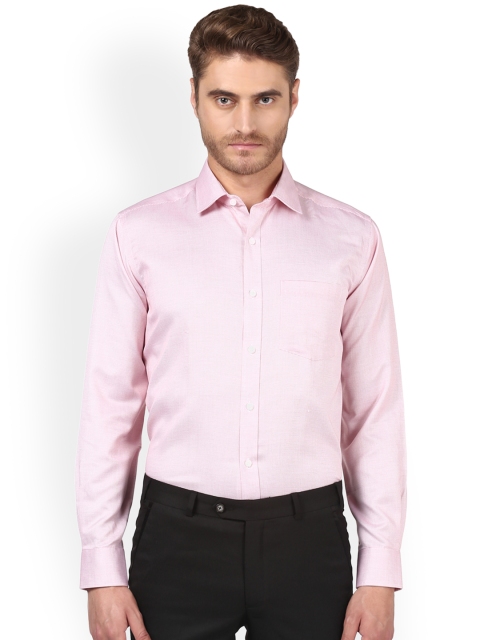 

Park Avenue Men Pink Regular Fit Checked Formal Shirt