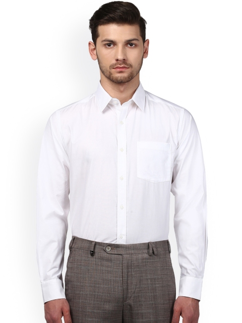 

Park Avenue Men White Regular Fit Solid Formal Shirt
