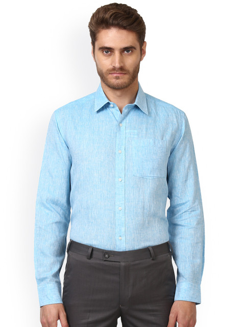 

Park Avenue Men Blue Regular Fit Solid Formal Shirt
