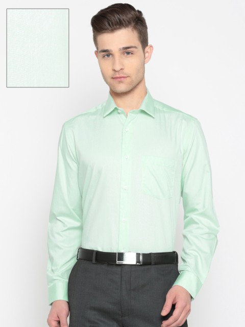 

Park Avenue Men Green Slim Fit Solid Formal Shirt