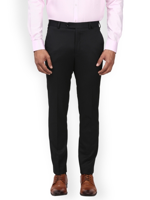

Park Avenue Men Black Regular Fit Solid Formal Trousers