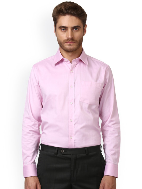 

Park Avenue Men Pink Regular Fit Solid Formal Shirt