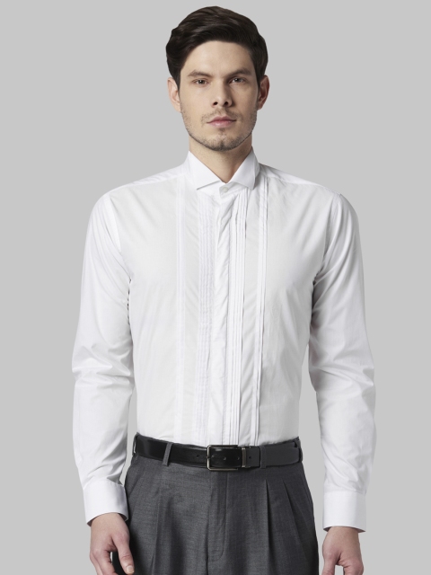 

Park Avenue Men White Slim Fit Solid Formal Shirt