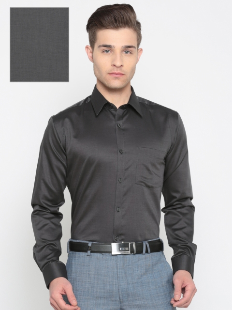 

Park Avenue Men Charcoal Grey Slim Fit Self Design Formal Shirt