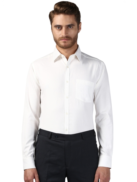 

Park Avenue Men White Slim Fit Solid Formal Shirt