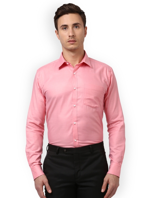 

Park Avenue Men Red Slim Fit Self Design Formal Shirt