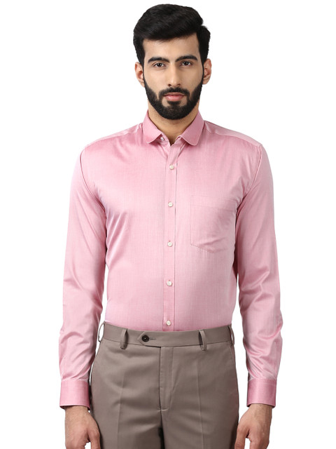 

Park Avenue Men Red Slim Fit Solid Formal Cotton Shirt