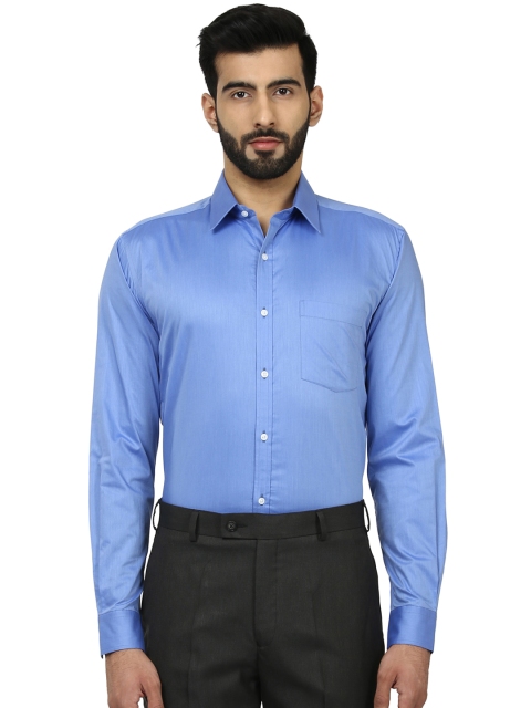 

Park Avenue Men Blue Slim Fit Striped Formal Cotton Shirt