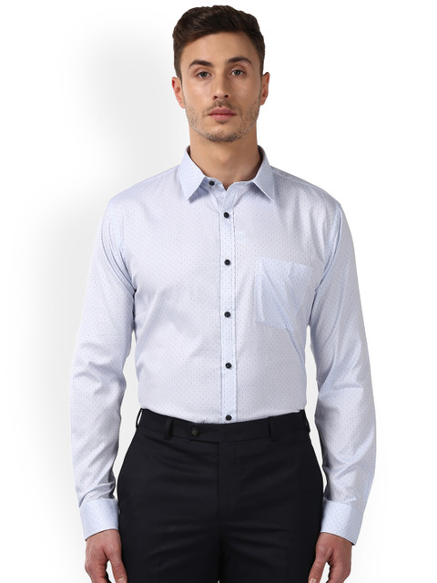 

Park Avenue Men Blue Slim Fit Printed Formal Shirt
