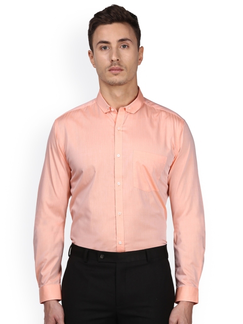 

Park Avenue Men Orange Slim Fit Printed Formal Shirt