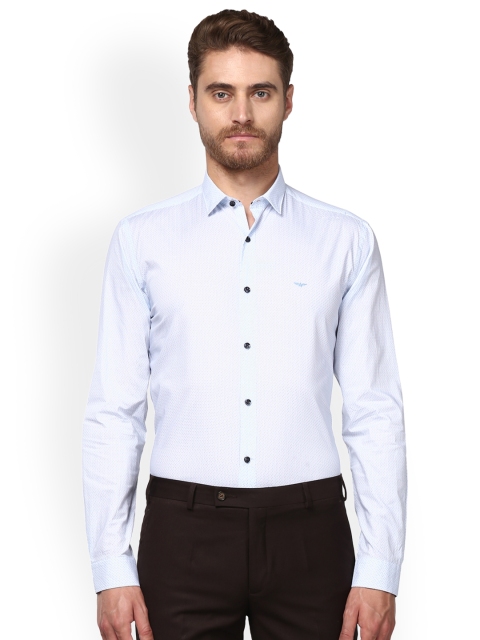 

Park Avenue Men Blue Slim Fit Printed Formal Shirt