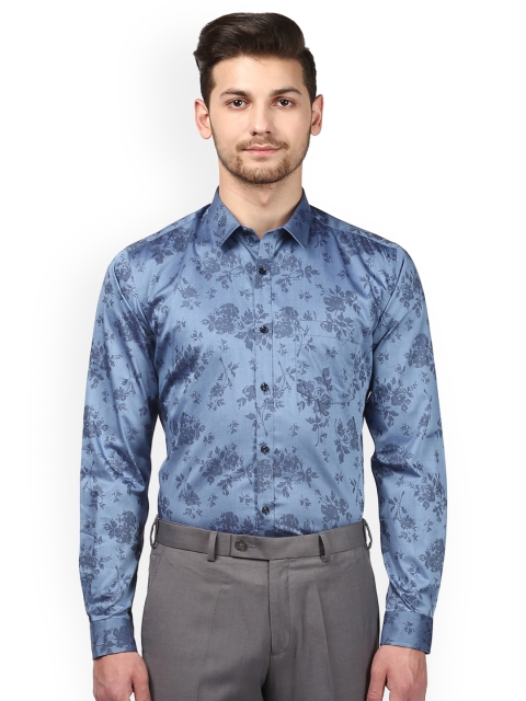 

Park Avenue Men Blue Slim Fit Printed Casual Shirt