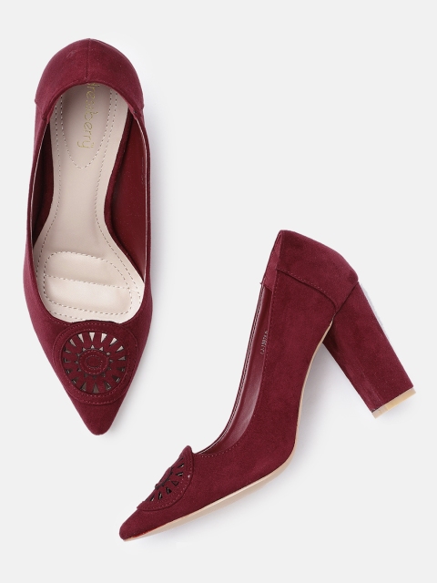 

DressBerry Women Maroon Solid Pumps