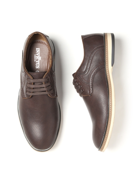 

INVICTUS Men Brown Semiformal Derbys