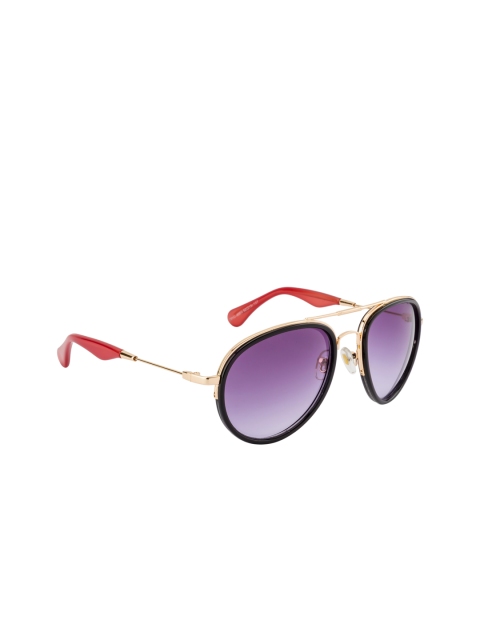 

Ted Smith Unisex Aviator Sunglasses, Purple