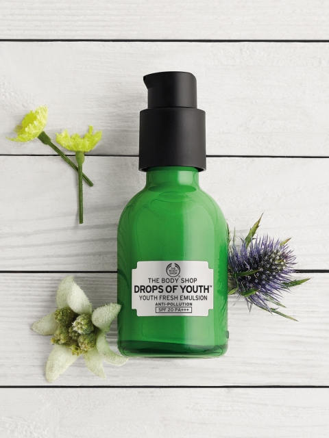 

THE BODY SHOP Drops of Youth SPF20 PA+++ Fresh Emulsion Moisturiser 50ml, Green