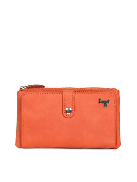 

Baggit Women Orange Solid Two Fold Wallet