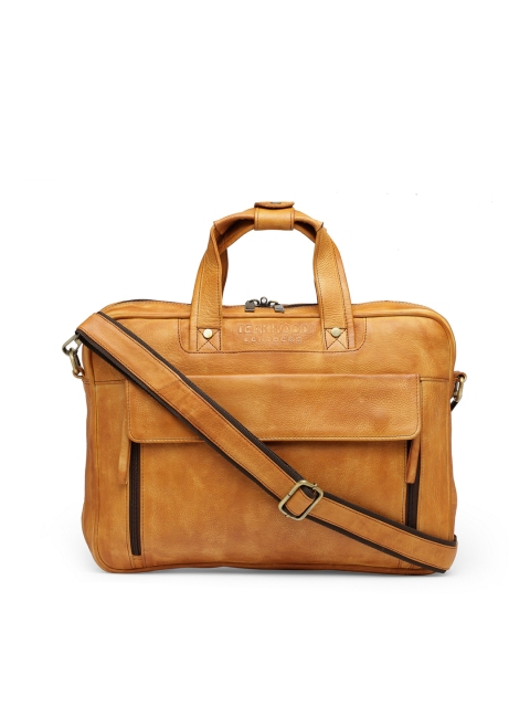 

Teakwood Leathers Men Tan Brown Solid Laptop Bag