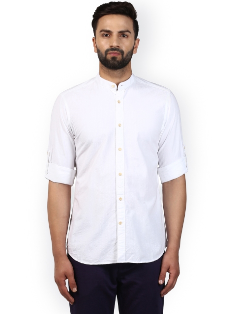 

Raymond Men White Regular Fit Solid Casual Shirt