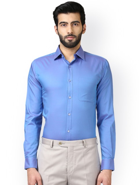 

Raymond Men Blue Regular Fit Solid Formal Shirt