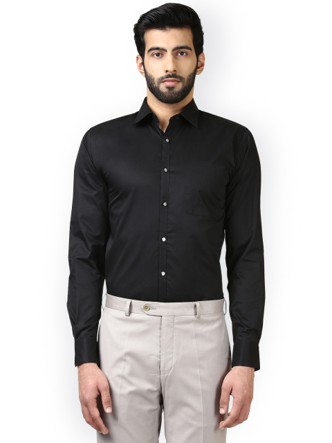 

Raymond Men Black Slim Fit Solid Formal Shirt