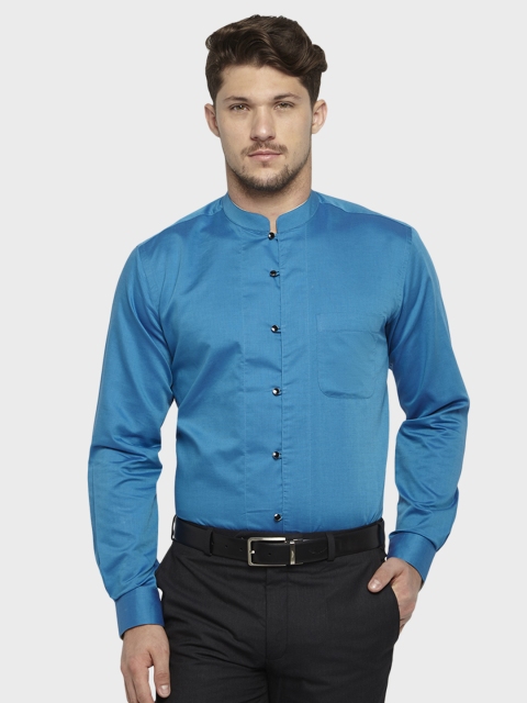 

Raymond Men Blue Regular Fit Solid Formal Shirt