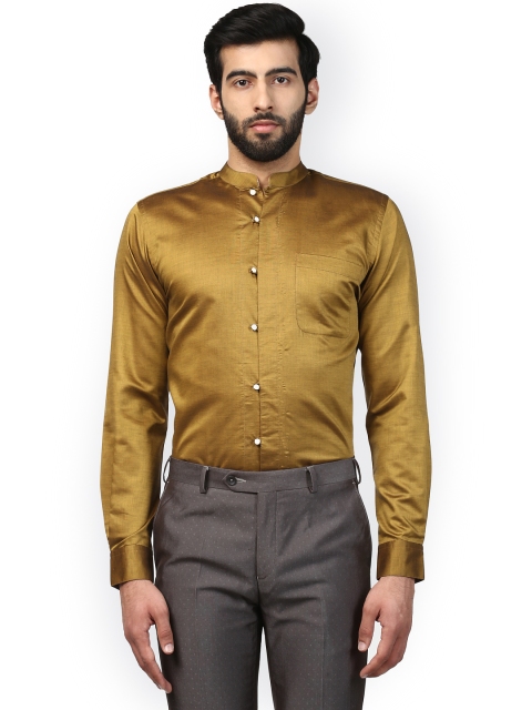 

Raymond Men Yellow Regular Fit Solid Formal Shirt