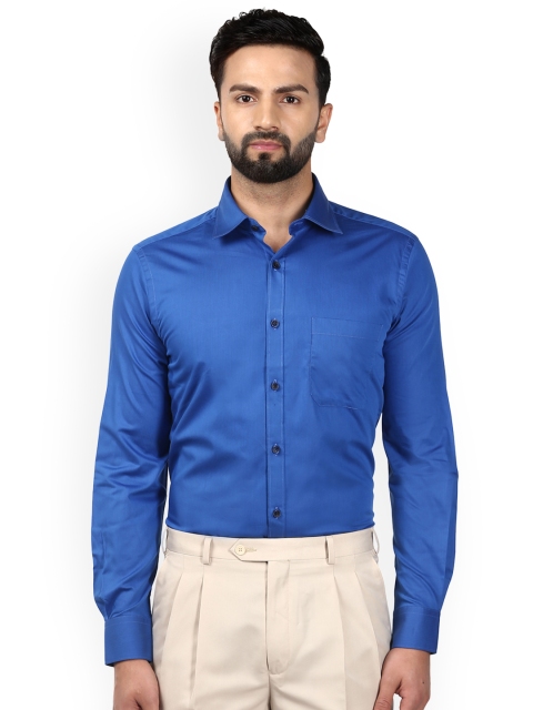 

Raymond Men Blue Regular Fit Solid Formal Shirt