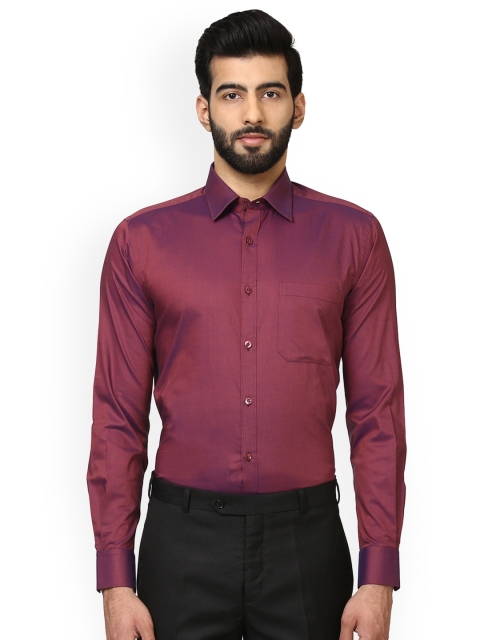 

Raymond Men Purple Regular Fit Solid Casual Shirt