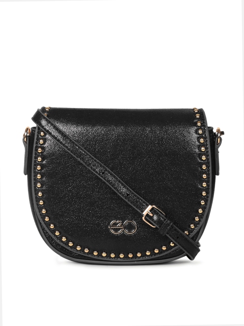 

E2O Black Solid Sling Bag