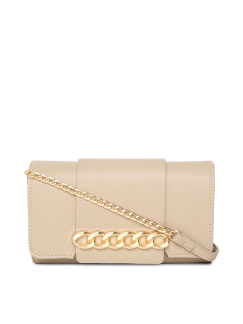 

E2O Beige Solid Sling Bag