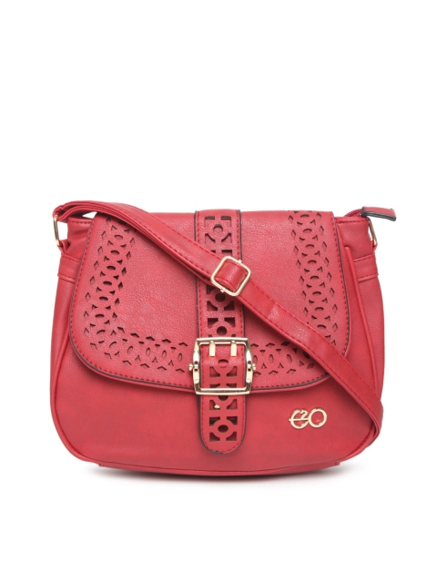 

E2O Red Sling Bag with Cut-Out Detail