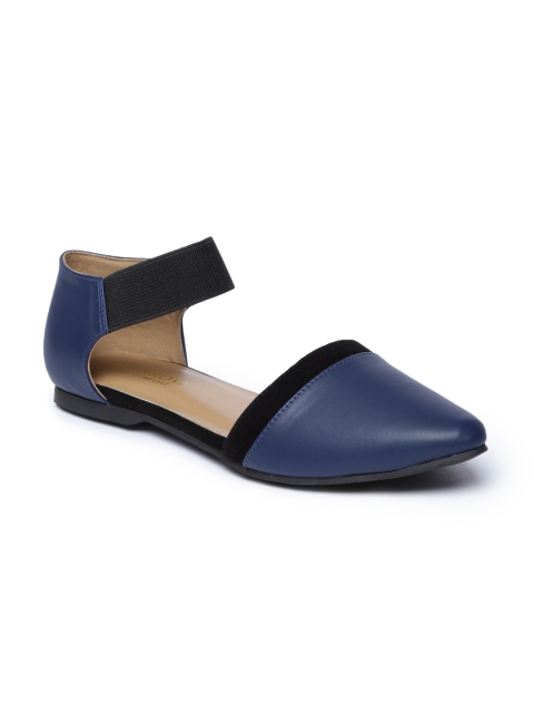 

Monrow Women Navy Blue Solid Synthetic Ballerinas