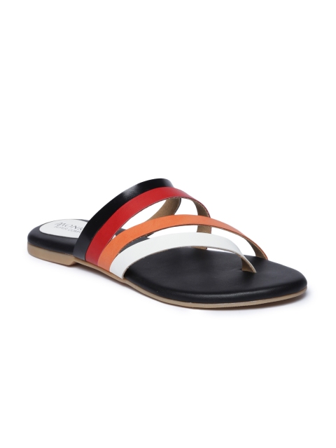 

Monrow Women Multicoloured Solid Synthetic Open Toe Flats, Multi