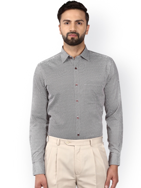 

Raymond Men Brown Regular Fit Printed Formal Shirt