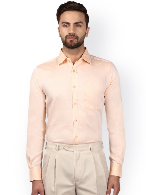 

Raymond Men Orange Regular Fit Solid Formal Shirt