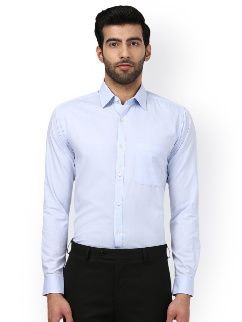 

Raymond Men Blue Slim Fit Solid Formal Shirt
