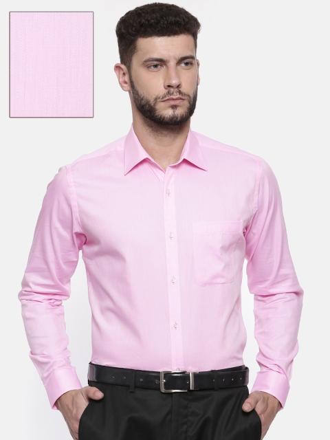 

Raymond Men Pink Slim Fit Self-Design Formal Shirt