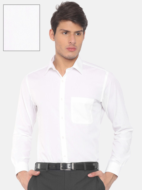 

Raymond Men White Slim Fit Solid Formal Shirt