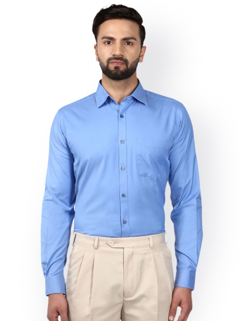 

Raymond Men Blue Slim Fit Solid Formal Shirt