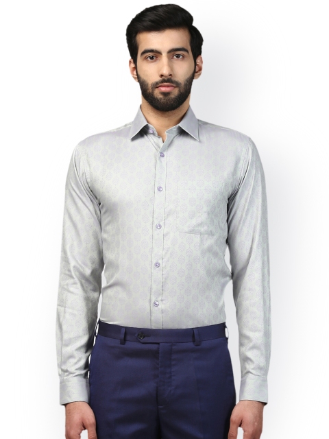 

Raymond Men Green & Lavender Slim Fit Printed Casual Shirt
