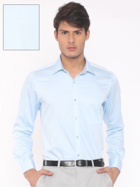 

Raymond Men Blue Contemporary Regular Fit Solid Formal Shirt