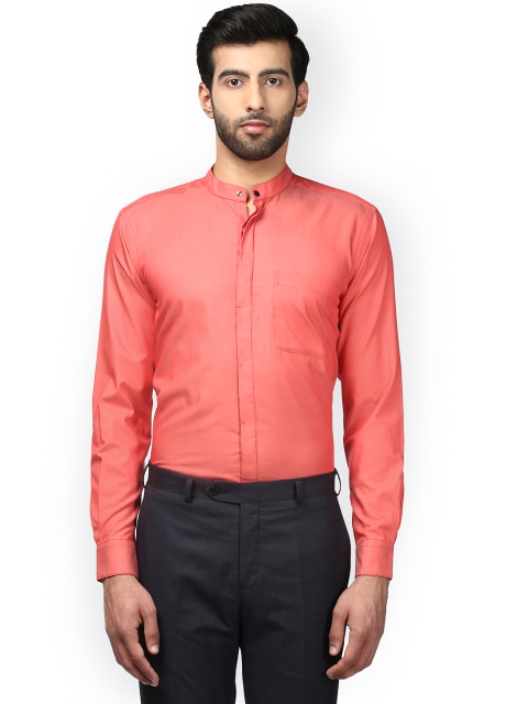 

Raymond Men Red Regular Fit Solid Formal Shirt